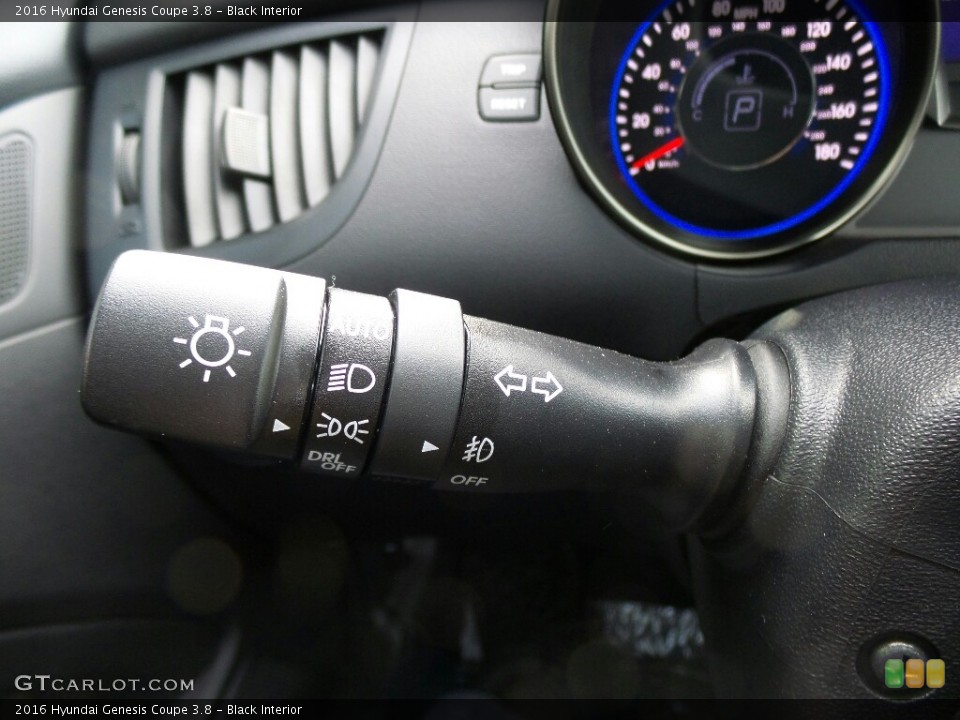 Black Interior Controls for the 2016 Hyundai Genesis Coupe 3.8 #116399162