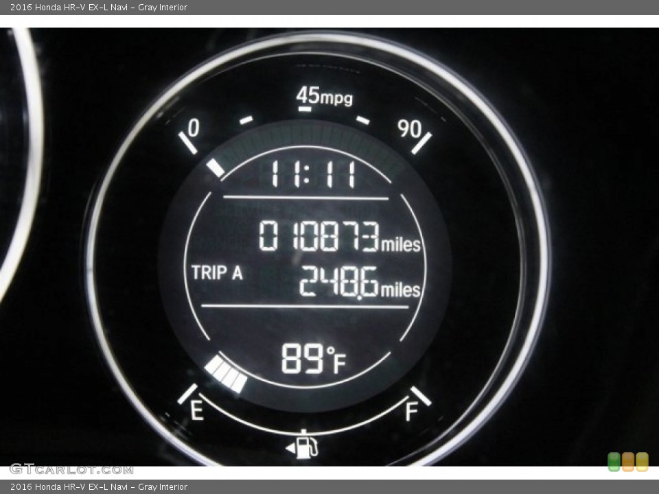 Gray Interior Gauges for the 2016 Honda HR-V EX-L Navi #116399735