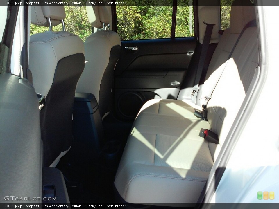 Black/Light Frost Interior Rear Seat for the 2017 Jeep Compass 75th Anniversary Edition #116418590