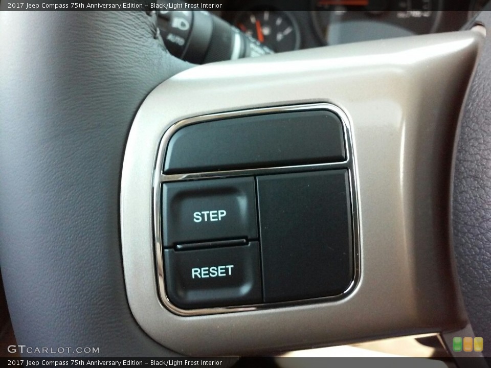 Black/Light Frost Interior Controls for the 2017 Jeep Compass 75th Anniversary Edition #116418741