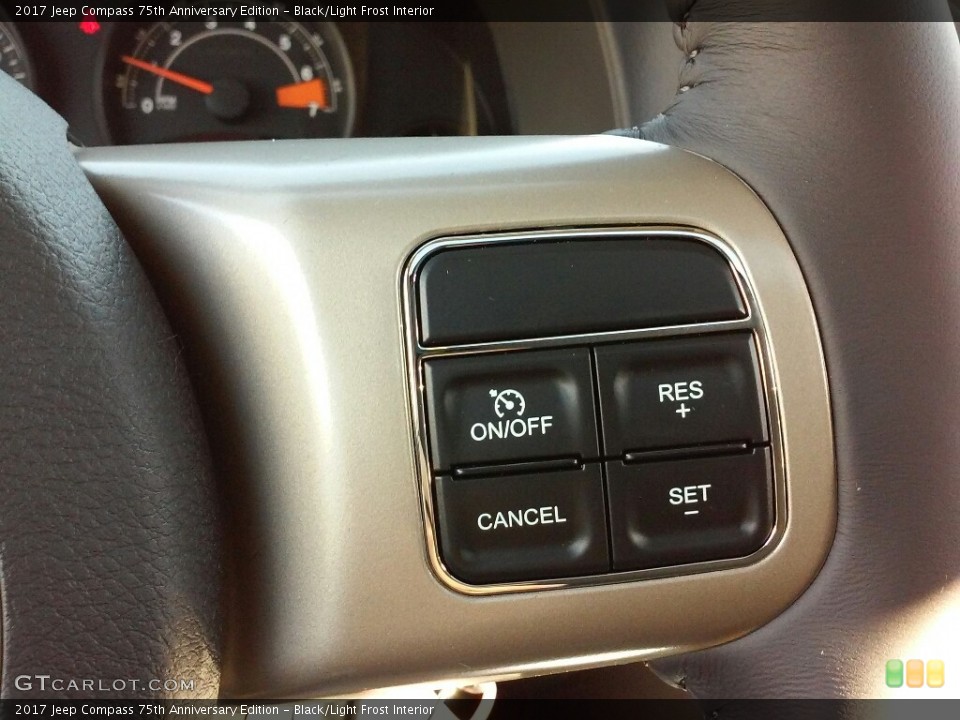 Black/Light Frost Interior Controls for the 2017 Jeep Compass 75th Anniversary Edition #116418767