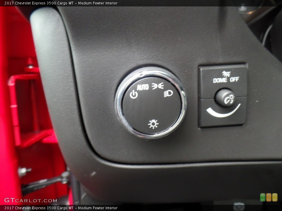 Medium Pewter Interior Controls for the 2017 Chevrolet Express 3500 Cargo WT #116419922