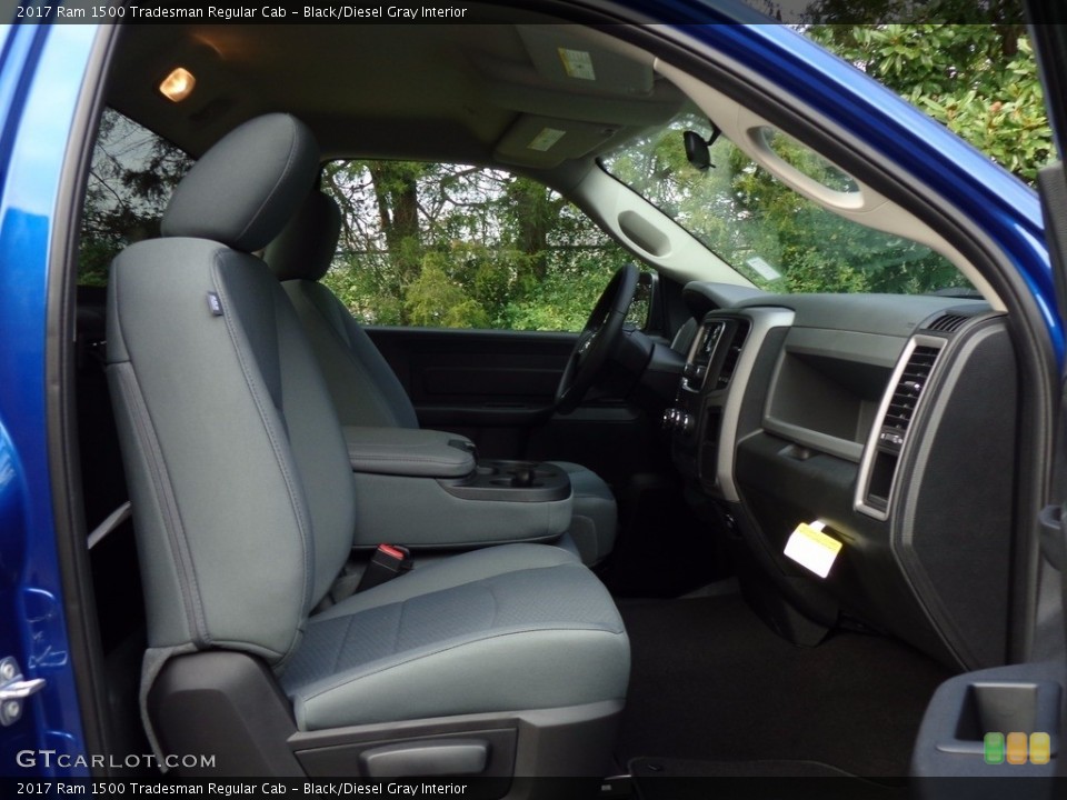 Black/Diesel Gray Interior Front Seat for the 2017 Ram 1500 Tradesman Regular Cab #116422535
