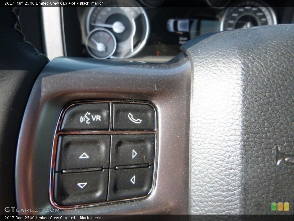Black Interior Controls for the 2017 Ram 2500 Limited Crew Cab 4x4 #116424662