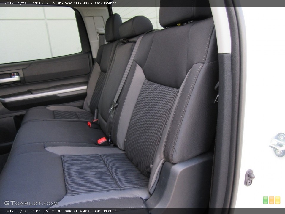 Black Interior Rear Seat for the 2017 Toyota Tundra SR5 TSS Off-Road CrewMax #116428484