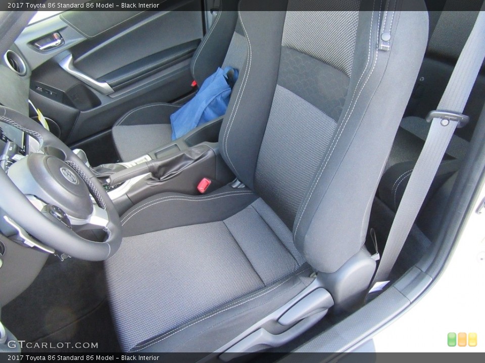 Black Interior Front Seat for the 2017 Toyota 86  #116429456