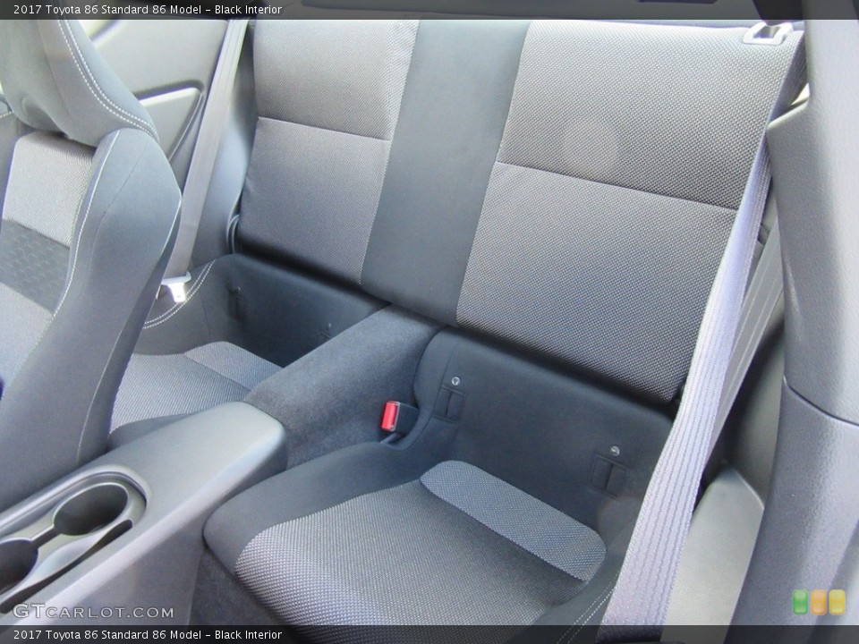 Black Interior Rear Seat for the 2017 Toyota 86  #116429495