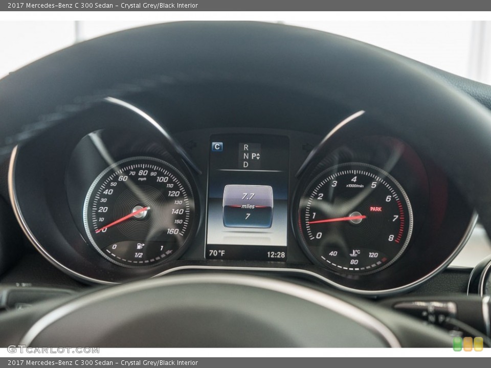 Crystal Grey/Black Interior Gauges for the 2017 Mercedes-Benz C 300 Sedan #116437422