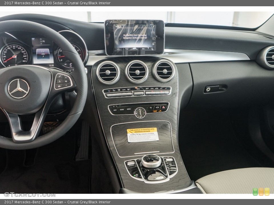 Crystal Grey/Black Interior Dashboard for the 2017 Mercedes-Benz C 300 Sedan #116437450