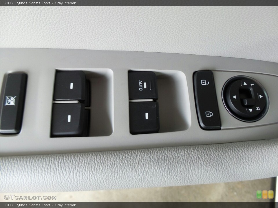 Gray Interior Controls for the 2017 Hyundai Sonata Sport #116439931