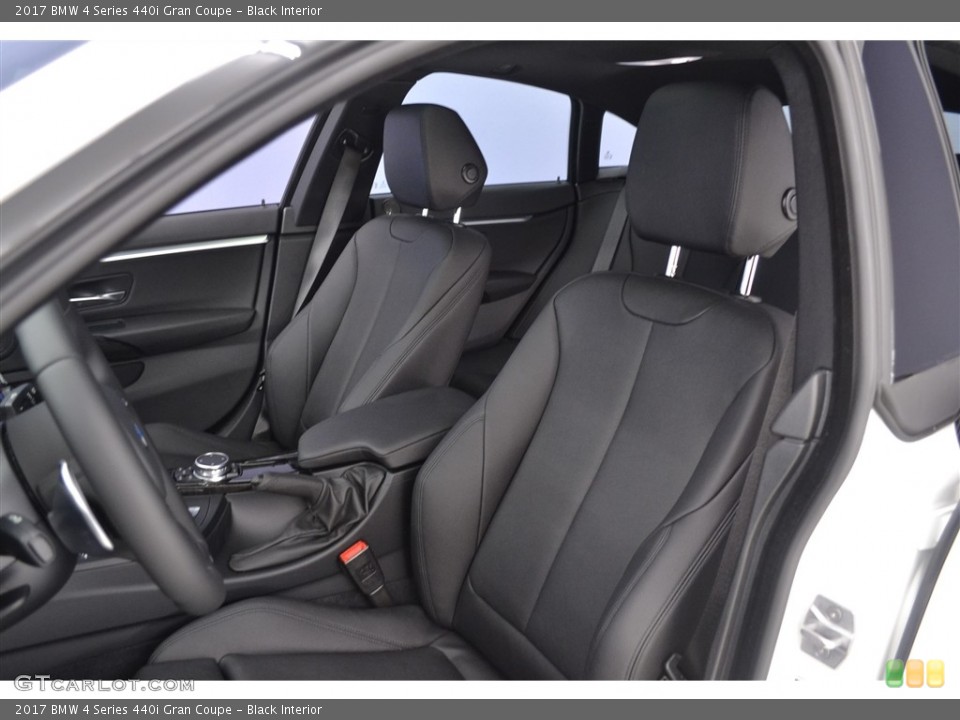 Black Interior Front Seat for the 2017 BMW 4 Series 440i Gran Coupe #116444381
