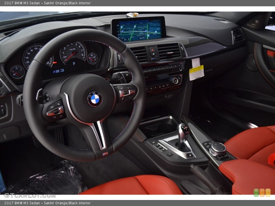 Sakhir Orange/Black 2017 BMW M3 Interiors