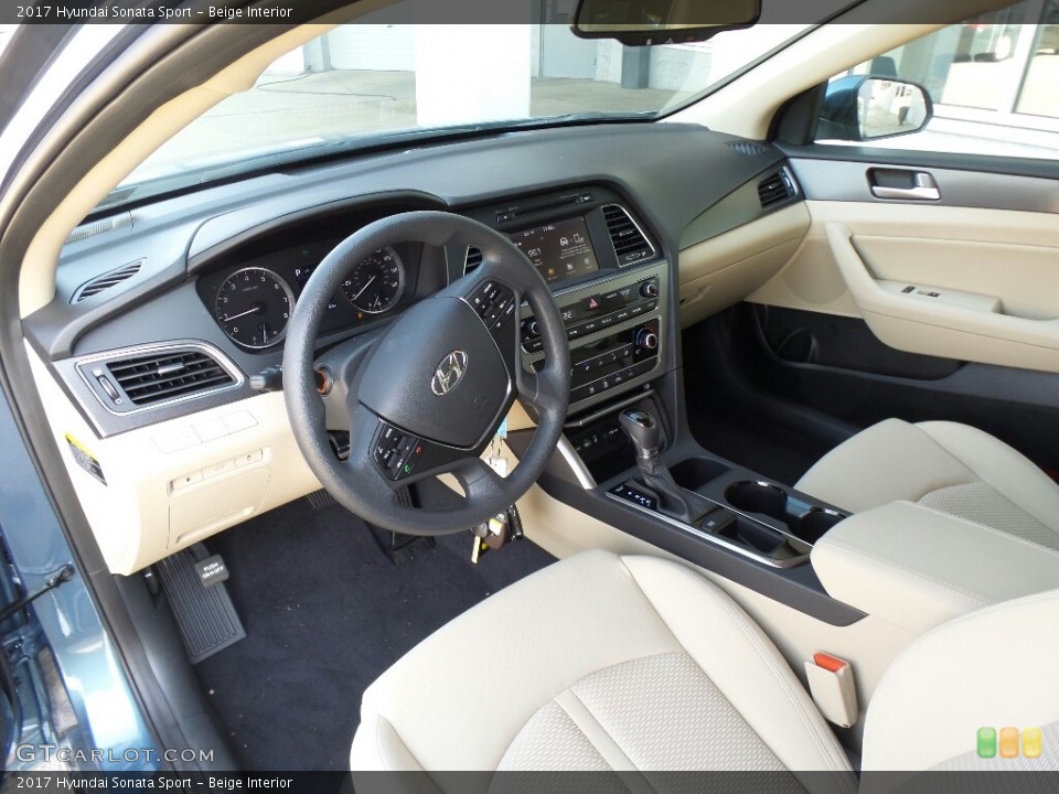 Beige Interior Photo for the 2017 Hyundai Sonata Sport #116445196