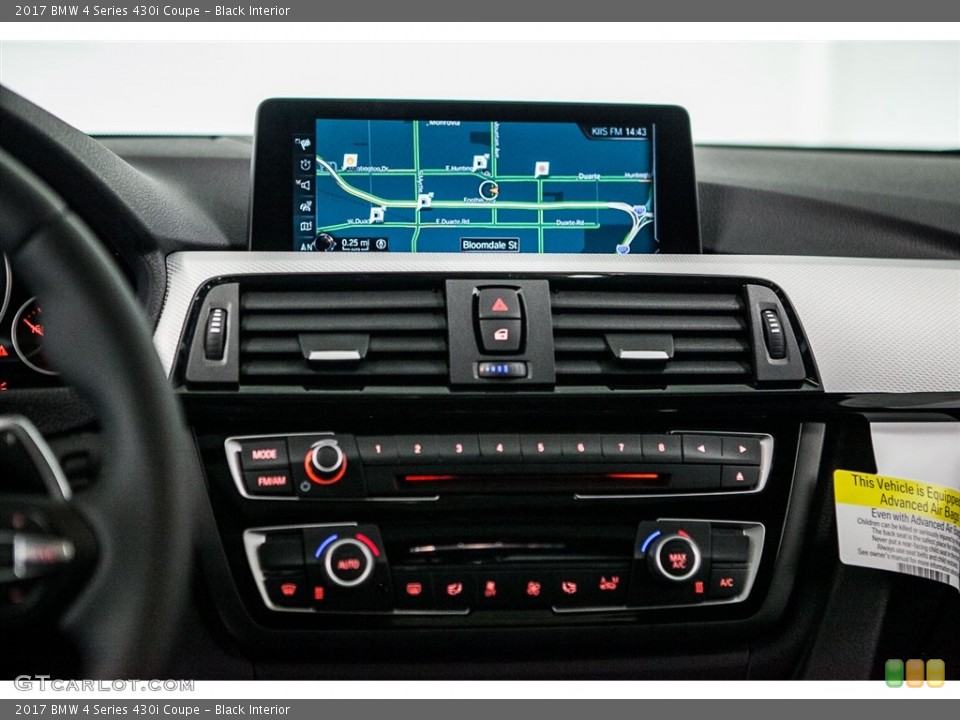 Black Interior Controls for the 2017 BMW 4 Series 430i Coupe #116452096