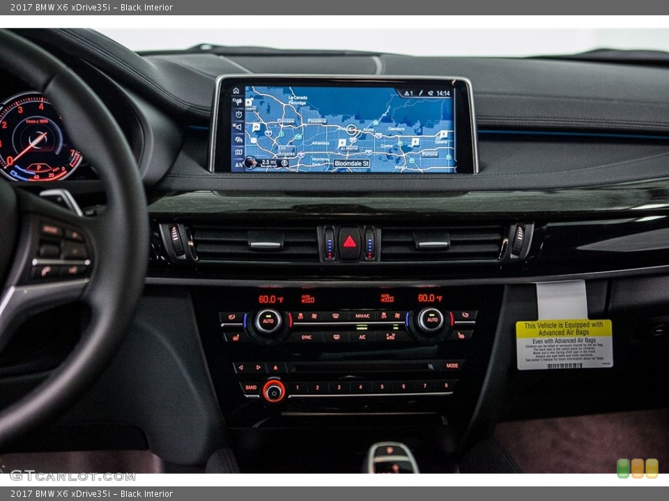 Black Interior Navigation for the 2017 BMW X6 xDrive35i #116453737