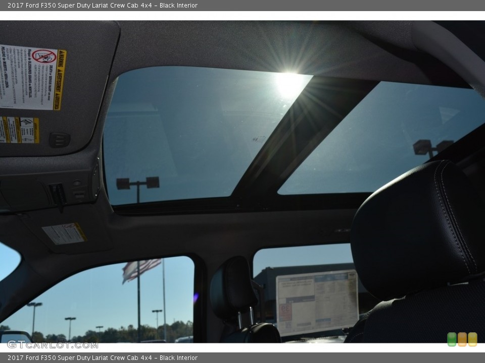 Black Interior Sunroof for the 2017 Ford F350 Super Duty Lariat Crew Cab 4x4 #116454217