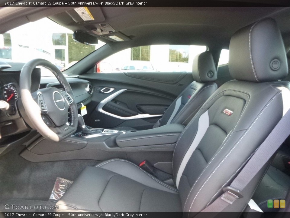 50th Anniversary Jet Black/Dark Gray Interior Front Seat for the 2017 Chevrolet Camaro SS Coupe #116462857