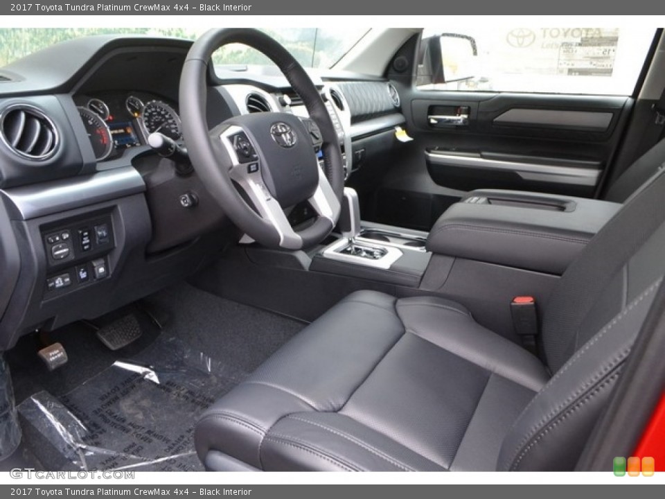 Black Interior Photo for the 2017 Toyota Tundra Platinum CrewMax 4x4 #116464372