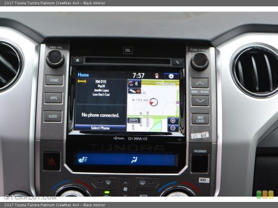 Black Interior Navigation for the 2017 Toyota Tundra Platinum CrewMax 4x4 #116464390