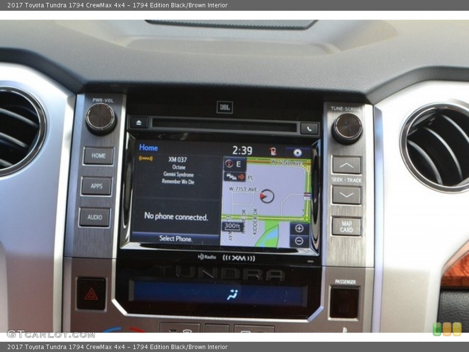 1794 Edition Black/Brown Interior Navigation for the 2017 Toyota Tundra 1794 CrewMax 4x4 #116464581