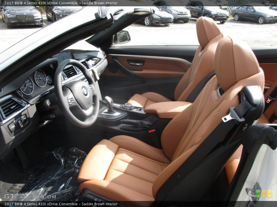 Saddle Brown Interior Front Seat for the 2017 BMW 4 Series 430i xDrive Convertible #116465898