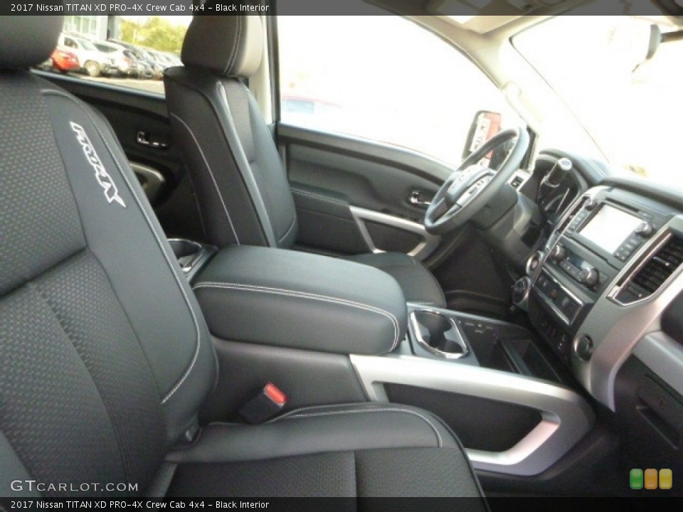 Black Interior Photo for the 2017 Nissan TITAN XD PRO-4X Crew Cab 4x4 #116470900
