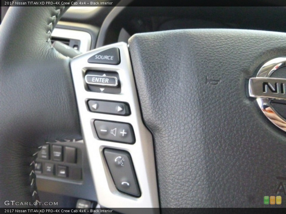 Black Interior Controls for the 2017 Nissan TITAN XD PRO-4X Crew Cab 4x4 #116471245