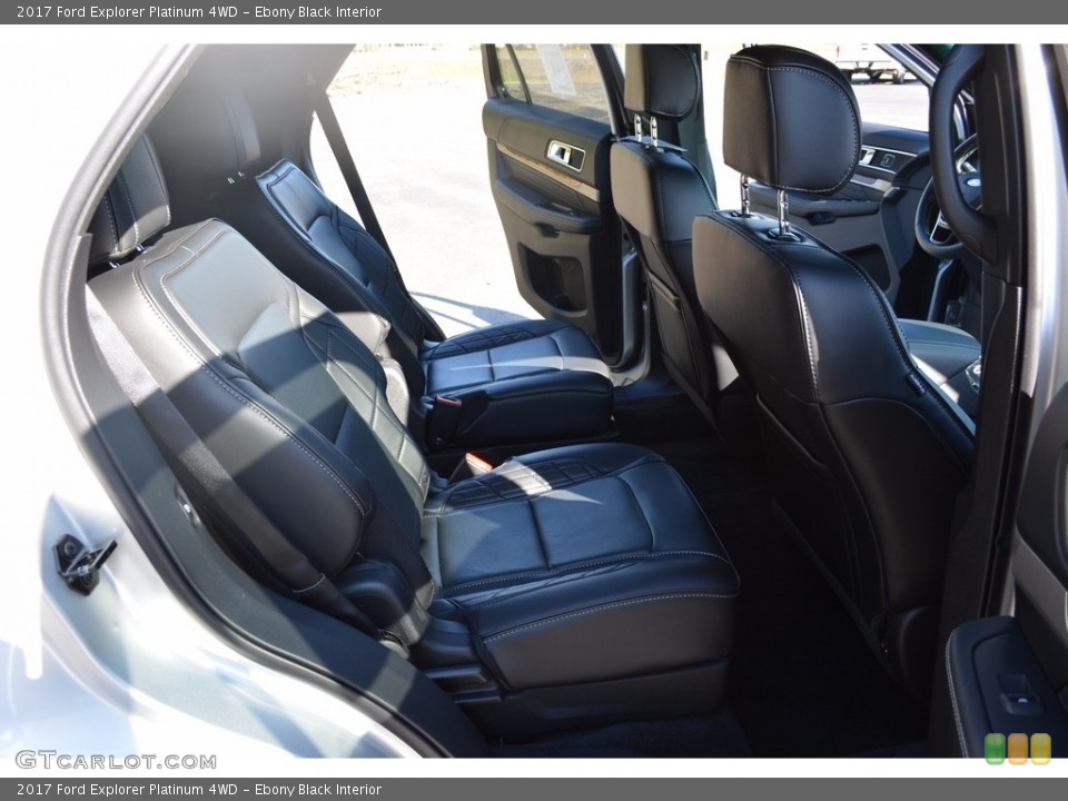 Ebony Black Interior Rear Seat for the 2017 Ford Explorer Platinum 4WD #116474800