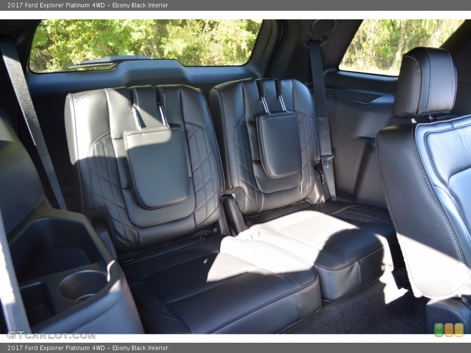 Ebony Black Interior Rear Seat for the 2017 Ford Explorer Platinum 4WD #116474827