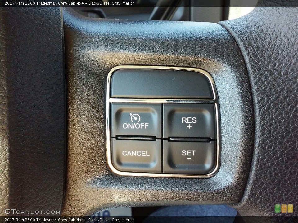 Black/Diesel Gray Interior Controls for the 2017 Ram 2500 Tradesman Crew Cab 4x4 #116475583