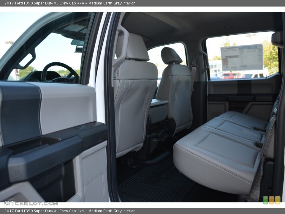 Medium Earth Gray Interior Rear Seat for the 2017 Ford F350 Super Duty XL Crew Cab 4x4 #116482177