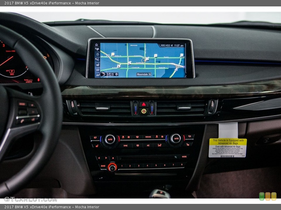 Mocha Interior Navigation for the 2017 BMW X5 xDrive40e iPerformance #116482264