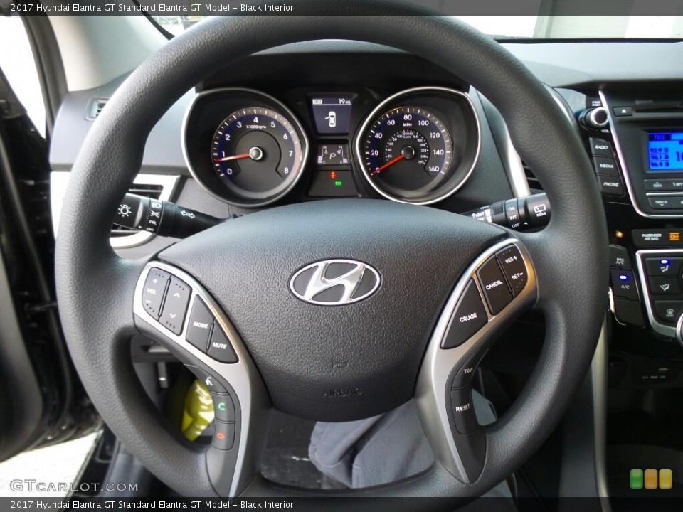 Black Interior Steering Wheel for the 2017 Hyundai Elantra GT  #116483263