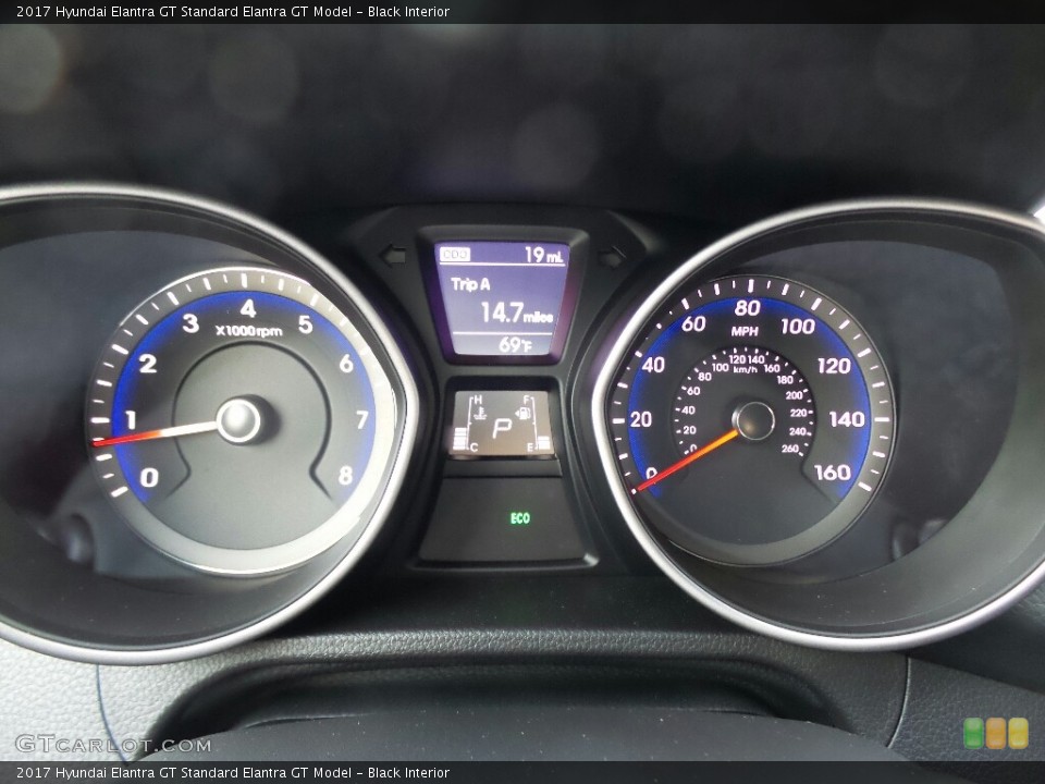 Black Interior Gauges for the 2017 Hyundai Elantra GT  #116483314