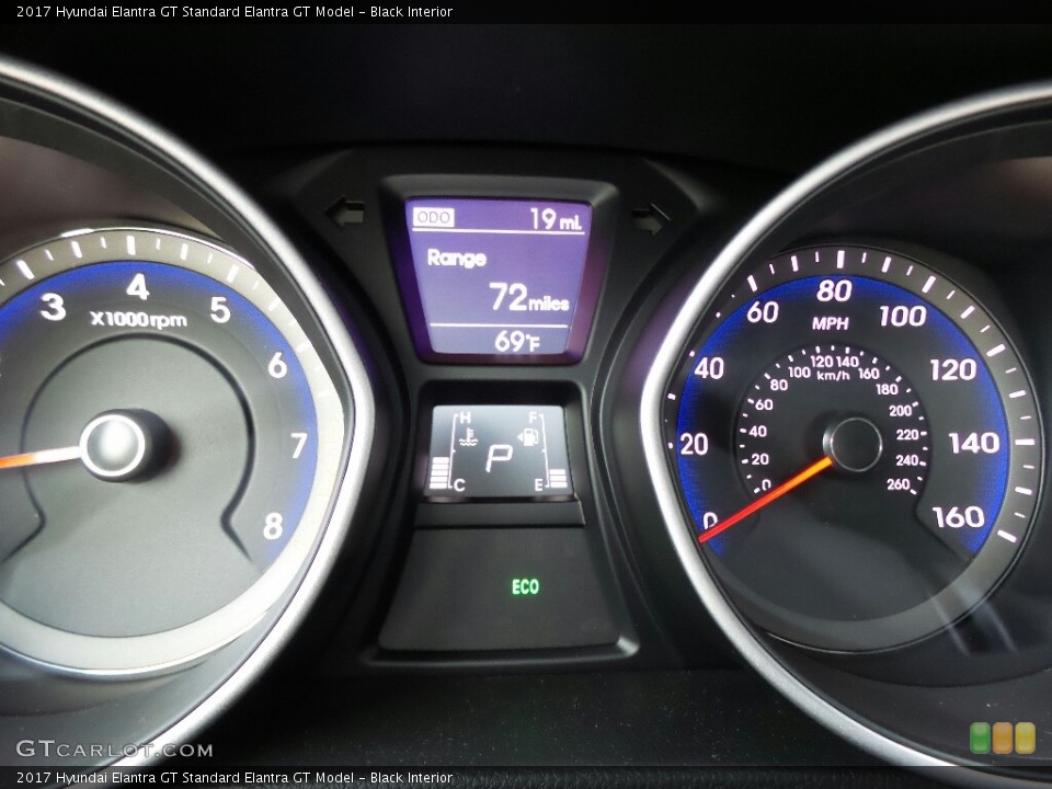 Black Interior Gauges for the 2017 Hyundai Elantra GT  #116483365