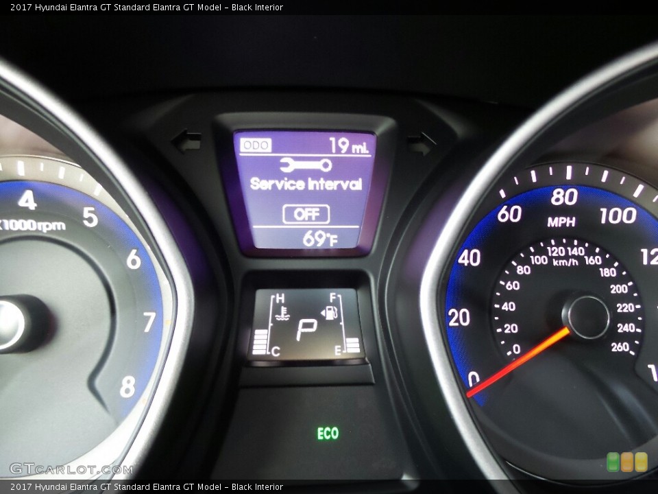 Black Interior Gauges for the 2017 Hyundai Elantra GT  #116483491