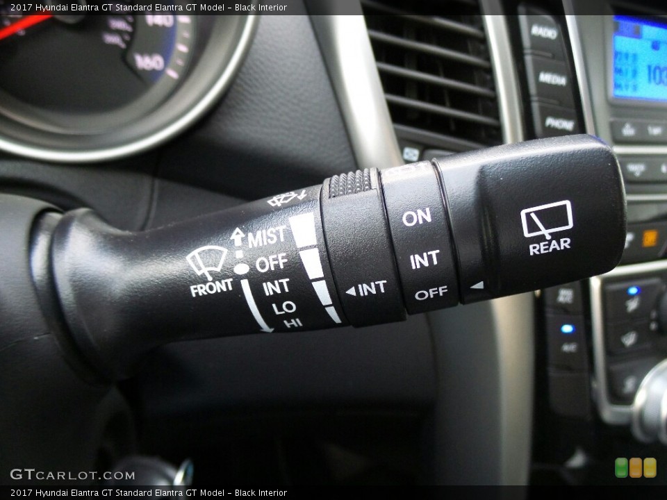 Black Interior Controls for the 2017 Hyundai Elantra GT  #116483644