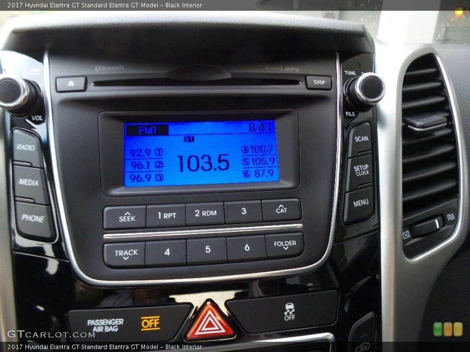 Black Interior Controls for the 2017 Hyundai Elantra GT  #116483674