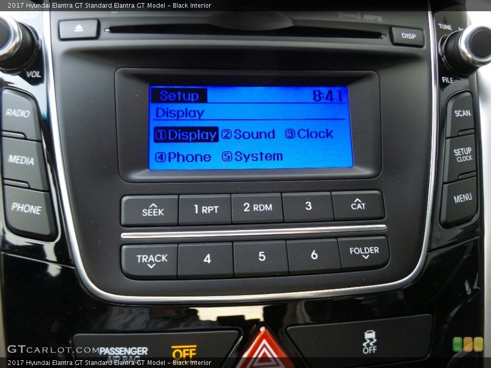 Black Interior Controls for the 2017 Hyundai Elantra GT  #116483698
