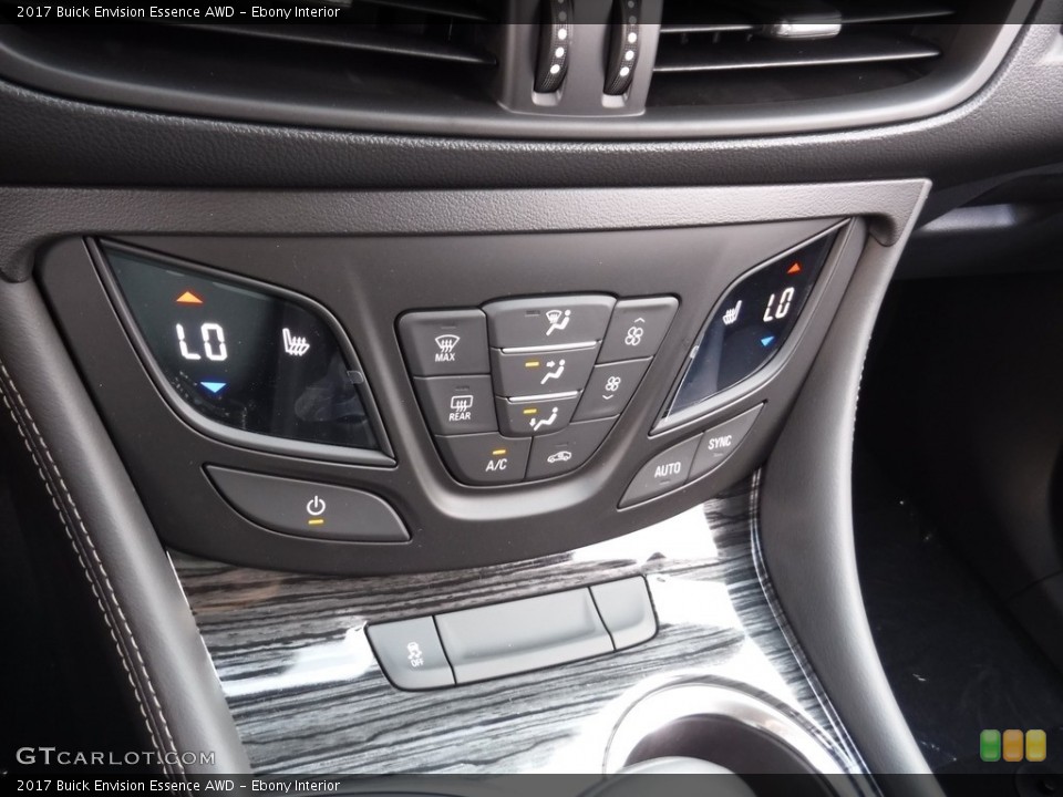 Ebony Interior Controls for the 2017 Buick Envision Essence AWD #116484124