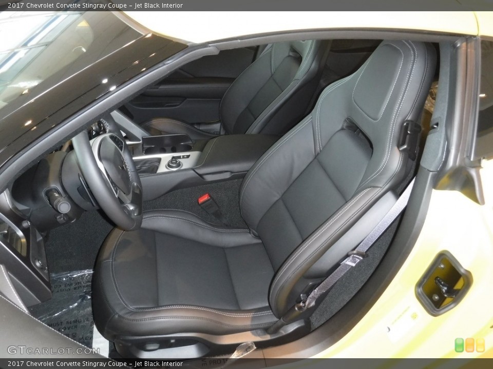 Jet Black Interior Front Seat for the 2017 Chevrolet Corvette Stingray Coupe #116486491