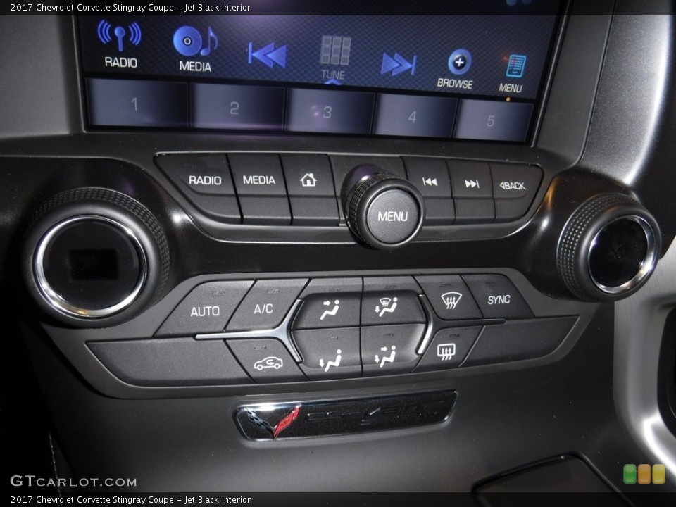Jet Black Interior Controls for the 2017 Chevrolet Corvette Stingray Coupe #116486512