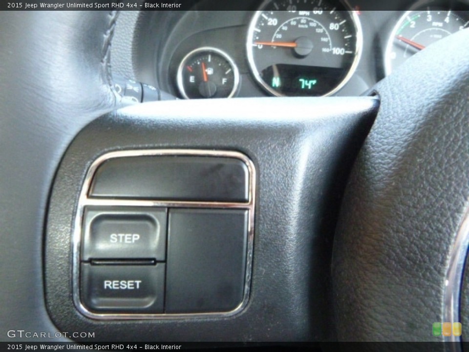 Black Interior Steering Wheel for the 2015 Jeep Wrangler Unlimited Sport RHD 4x4 #116488302