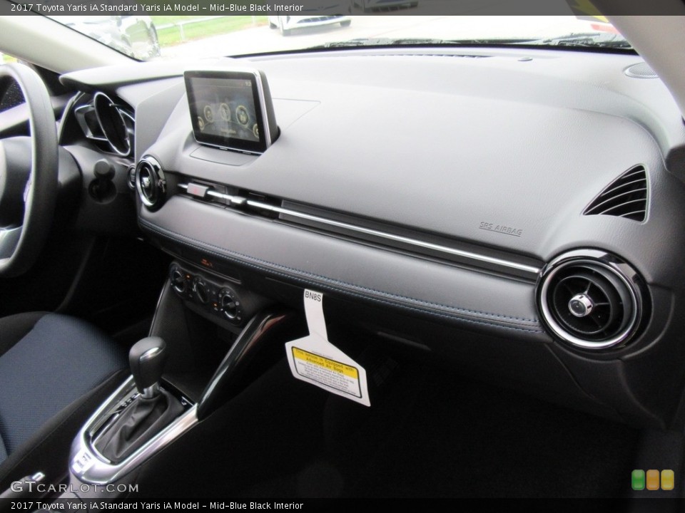 Mid-Blue Black Interior Dashboard for the 2017 Toyota Yaris iA  #116490675