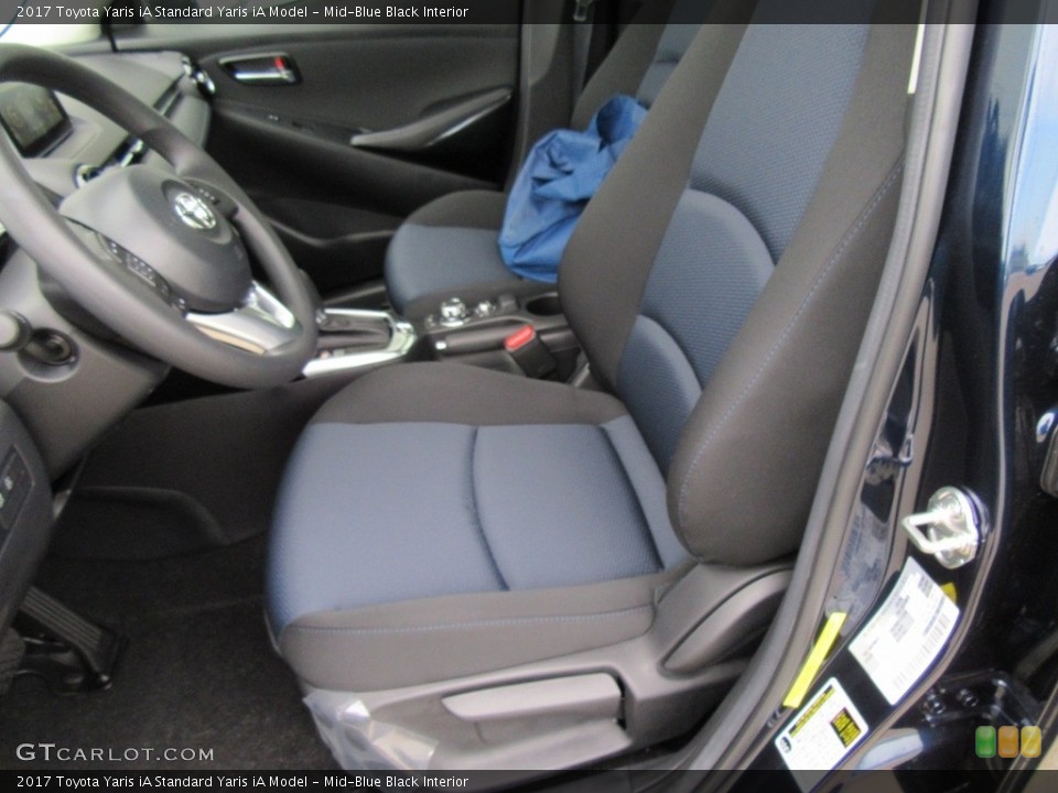 Mid-Blue Black 2017 Toyota Yaris iA Interiors