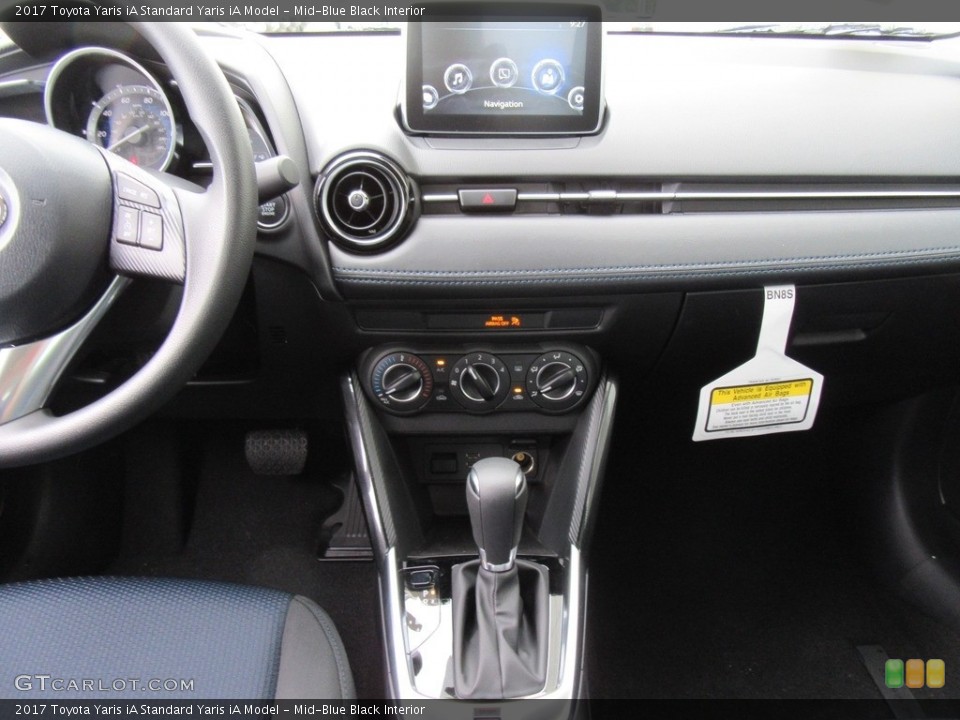 Mid-Blue Black Interior Dashboard for the 2017 Toyota Yaris iA  #116490888