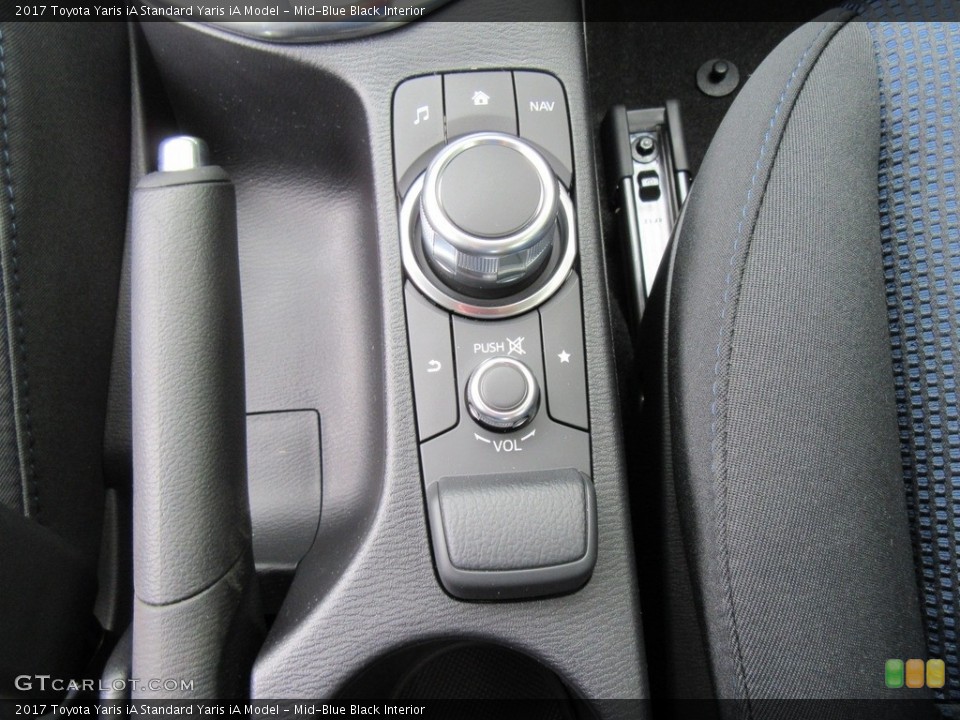 Mid-Blue Black Interior Controls for the 2017 Toyota Yaris iA  #116490993