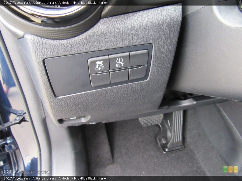 Mid-Blue Black Interior Controls for the 2017 Toyota Yaris iA  #116491095