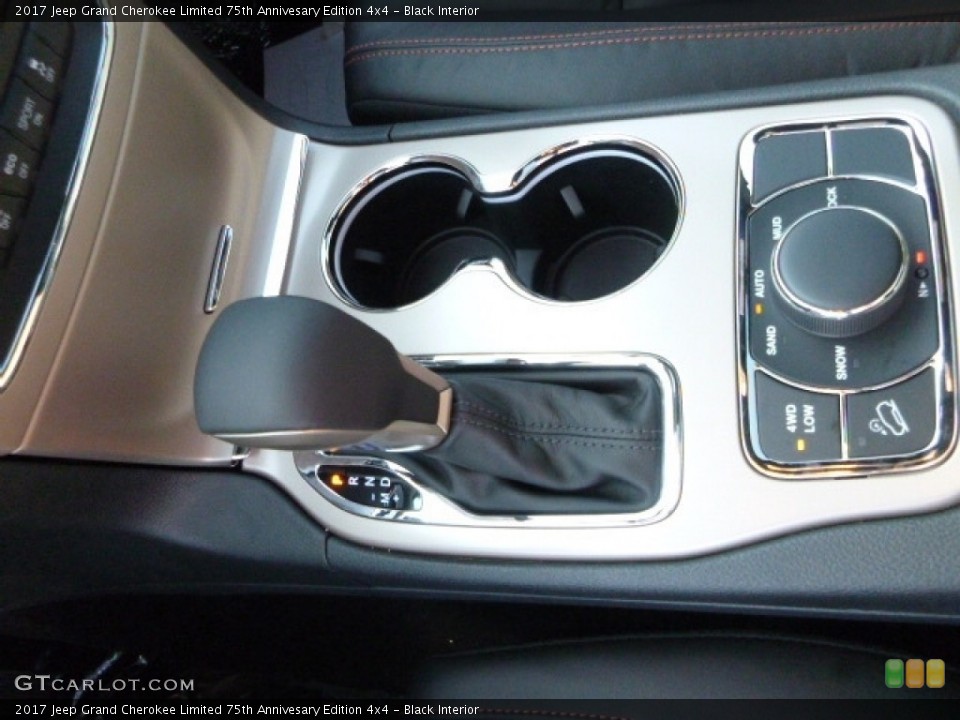 Black Interior Transmission for the 2017 Jeep Grand Cherokee Limited 75th Annivesary Edition 4x4 #116495781