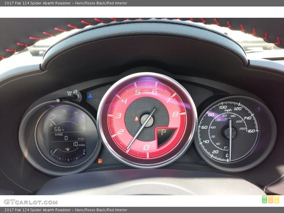 Nero/Rosso Black/Red Interior Gauges for the 2017 Fiat 124 Spider Abarth Roadster #116496438